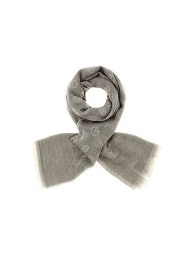 Men s Logo Monogram Cashmere Scarf Beige - GIORGIO ARMANI - BALAAN 1