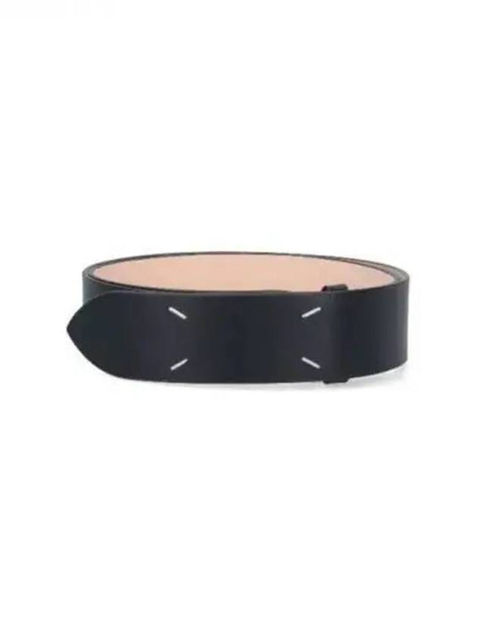 Stitch Leather Belt Black - MAISON MARGIELA - BALAAN 2