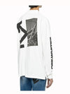 Arrow Overfit Long Sleeve T Shirt White - OFF WHITE - BALAAN 6