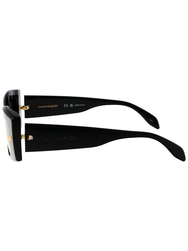 Sunglasses AM0426S 001 001 BLACK BLACK GRAY - ALEXANDER MCQUEEN - BALAAN 4