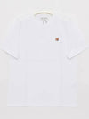 Fox Head Patch Classic Short Sleeve T-Shirt White - MAISON KITSUNE - BALAAN 3