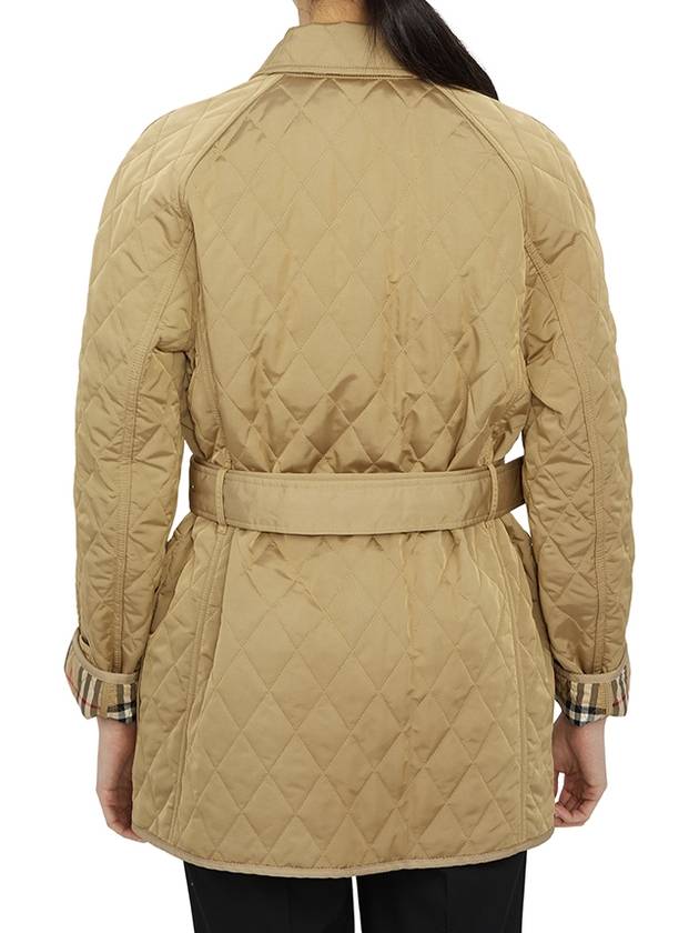 Women's Kemble Diamond Quilted Jacket Beige - BURBERRY - BALAAN 7