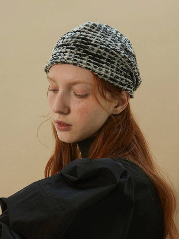 70’s tweed beanie - BROWN HAT - BALAAN 1