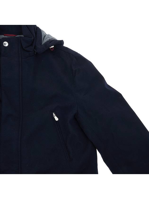 Men's Pocket Hooded Jacket Navy - BRUNELLO CUCINELLI - BALAAN 5