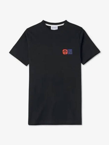 Nils Hiking Sign Logo Short Sleeve T Shirt Black N0105399999 - NORSE PROJECTS - BALAAN 1