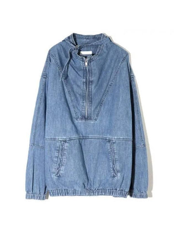 Claude Denim Anorak Blue - ISABEL MARANT - BALAAN 1