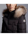 Khloe Long Down Jacket Black - MONCLER - BALAAN 6