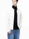 Men s M243OT02IV Dense Cable Collar Neck Knit Button Cardigan Ivory - CHANCE'S NOI - BALAAN 3