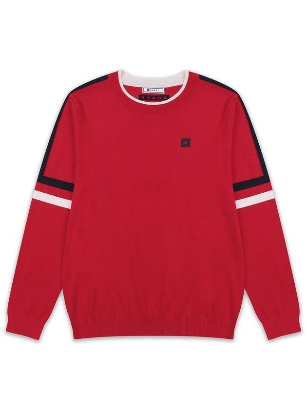 golfwear tri-color sweater red white - ONOFF - BALAAN 1