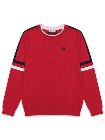 golfwear tri-color sweater red white - ONOFF - BALAAN 1