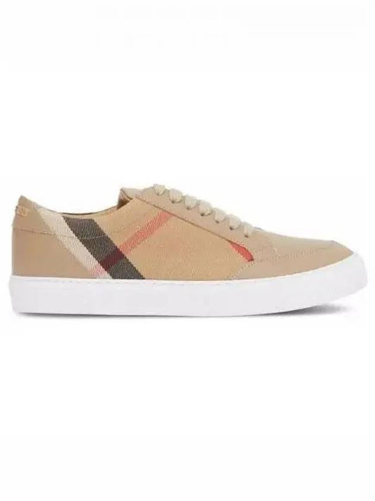 Women's House Check Low Top Sneakers Beige - BURBERRY - BALAAN 2