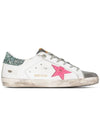 Women's Glitter Tab Superstar Classic Low Top Sneakers White - GOLDEN GOOSE - BALAAN 5