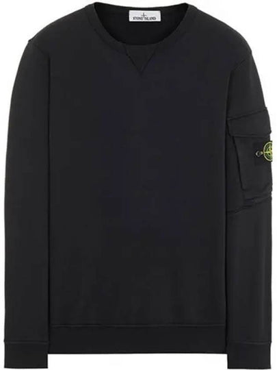 Waffen Patch Zipper Pocket Sweatshirt Black - STONE ISLAND - BALAAN 2