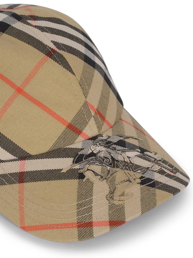 Vintage Check Base Ball Cap Beige - BURBERRY - BALAAN 5