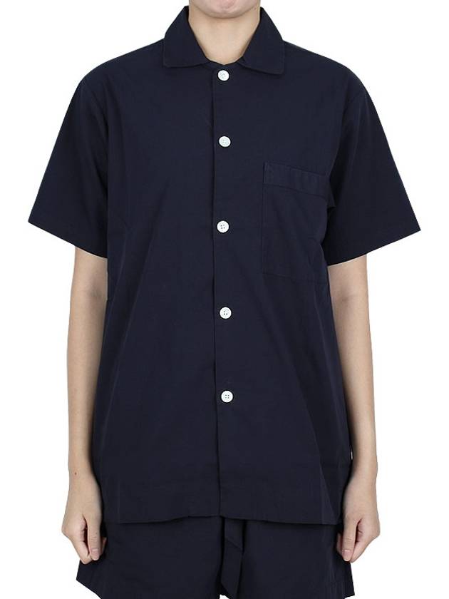 Poplin Pajamas Overfit Short Sleeve Shirt SWE TN - TEKLA - BALAAN 6