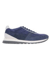 Suede Low Top Sneakers Blue - BRUNELLO CUCINELLI - BALAAN 1