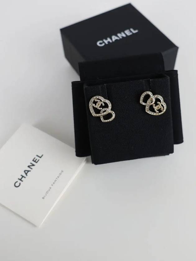 Double heart earrings ABB666 - CHANEL - BALAAN 5