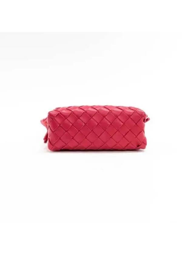 Intrecciato Loop Small Leather Cross Bag Pink - BOTTEGA VENETA - BALAAN 6