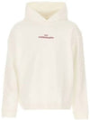 Riverse Embroidered Logo Hoodie White - MAISON MARGIELA - BALAAN 2