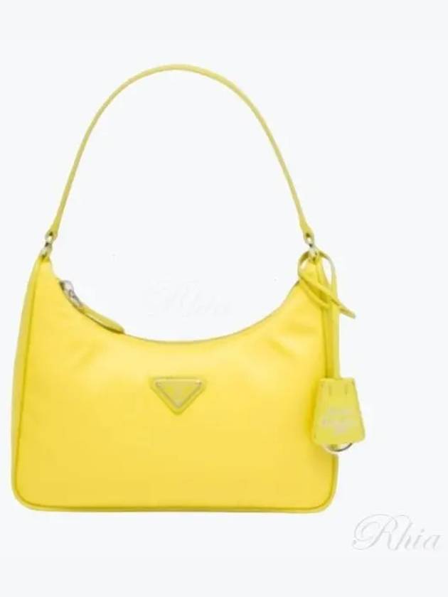 Re-Edition 2000 Re-Nylon Mini Shoulder Bag Citron Green - PRADA - BALAAN 2