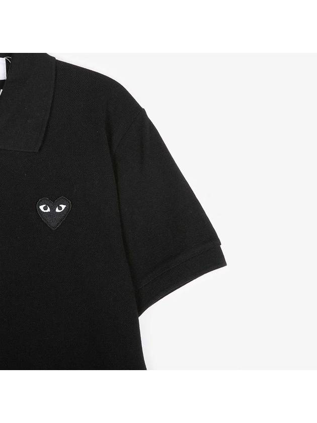 Black Heart Polo Shirt AZ T066 - COMME DES GARCONS - BALAAN 5