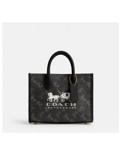 Ace Tote 17 Horse And Carriage Tote Bag Black - COACH - BALAAN 2