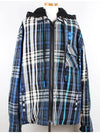 Blue Check Hooded Jacket XL - OFF WHITE - BALAAN 1