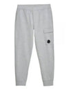 Diagonal Raised Fleece Cargo Track Pants Grey Melange - CP COMPANY - BALAAN 2