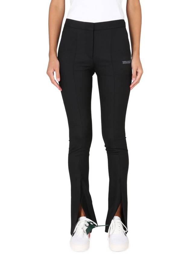 high waist straight pants black - OFF WHITE - BALAAN 2