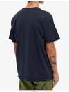 Logo Patch Short Sleeve T-Shirt Navy - STONE ISLAND - BALAAN 5