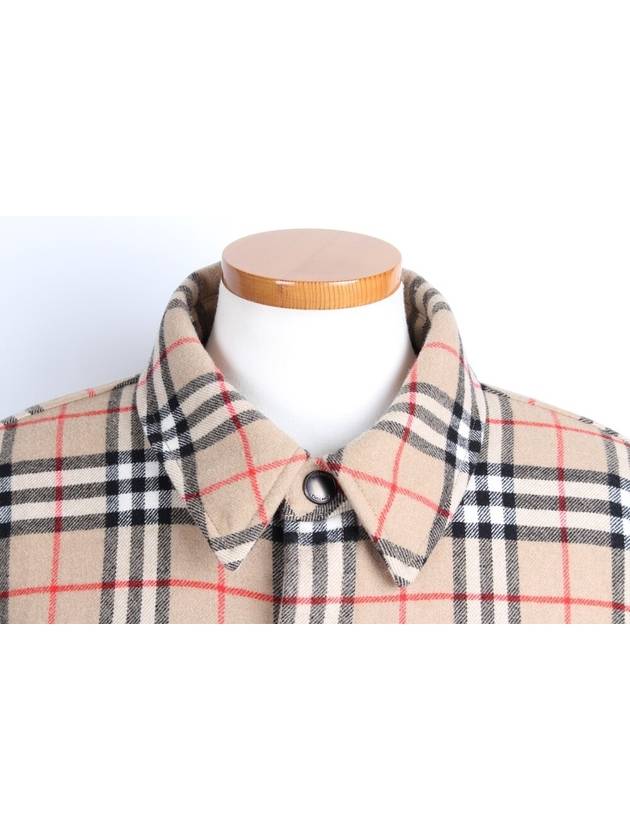 Checked Wool Overshirt XL - BURBERRY - BALAAN 7