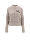 Armanda Cashmere Zip-Up Cardigan Beige - MAX MARA - BALAAN 2