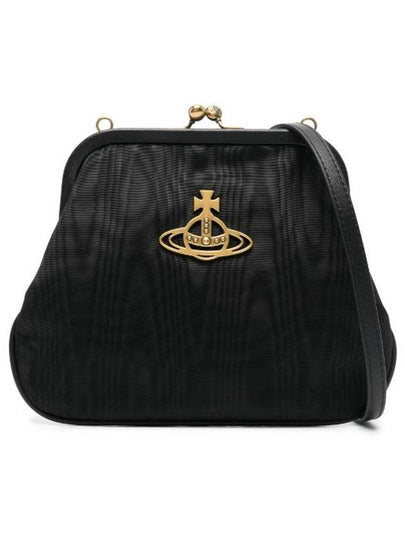 ORB Stud Leather Clutch Bag Black - VIVIENNE WESTWOOD - BALAAN 2