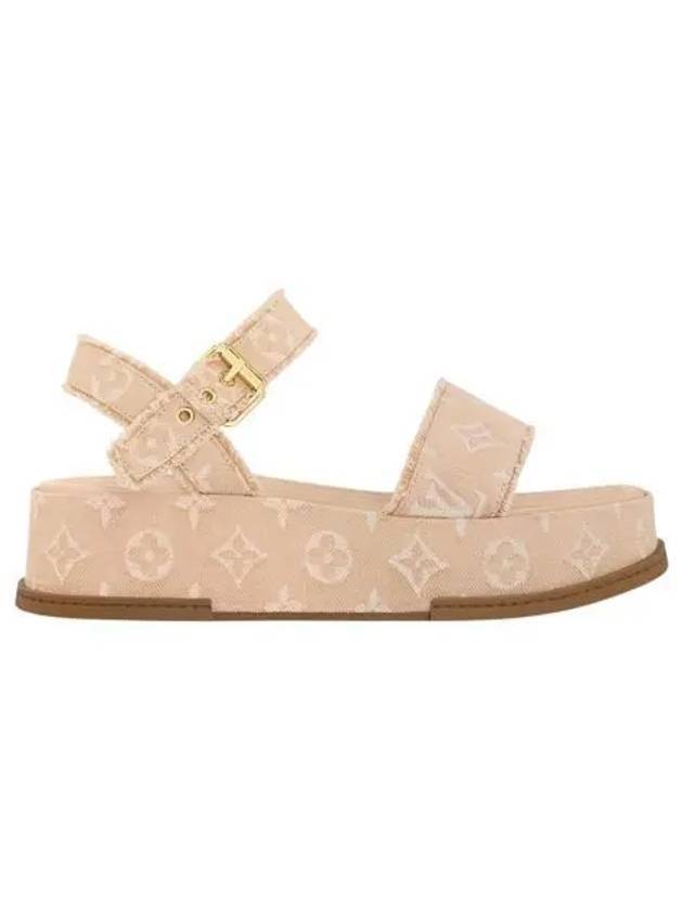 Maya platform sandals beige - LOUIS VUITTON - BALAAN 1