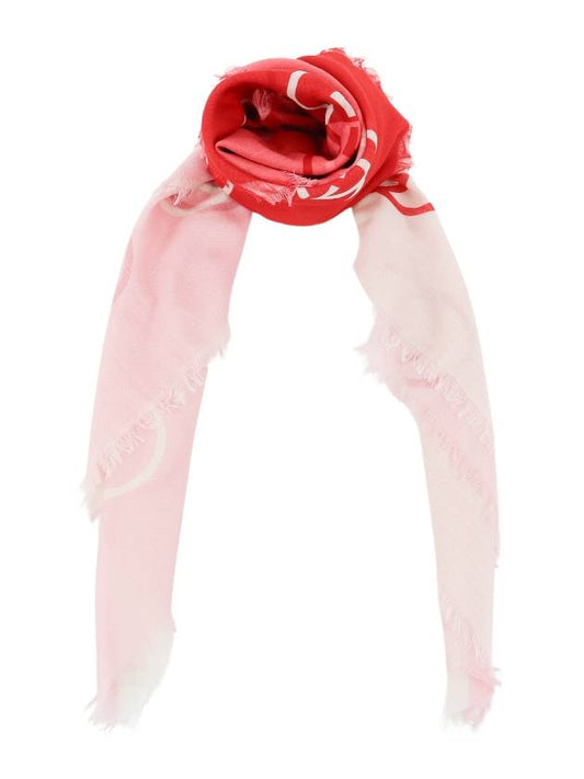 Interlocking GG Cotton Muffler Pink - GUCCI - BALAAN 2