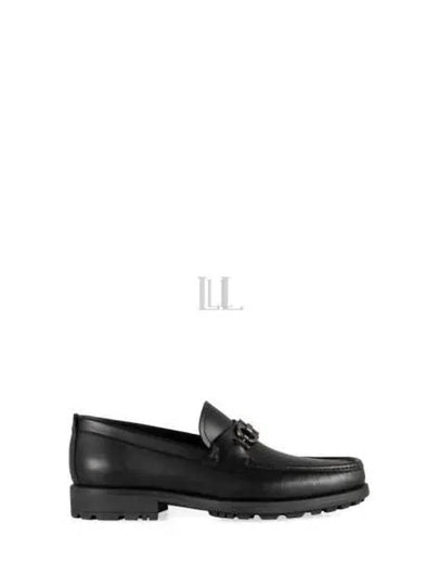 Men's David Gancini Loafers Black - SALVATORE FERRAGAMO - BALAAN 2