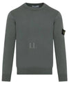 Crewneck Soft Cotton Knit Top Dark Green - STONE ISLAND - BALAAN 2