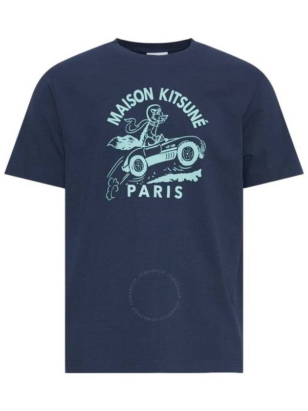 Maison Kitsune Racing Fox Cotton Comfort T Shirt Size Medium - MAISON KITSUNE - BALAAN 1