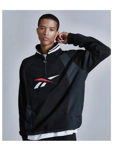 New Vector Hybrid Half Zip up Black - REEBOK - BALAAN 1