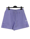 Women's Micro Logo Bermuda Cotton Shorts Purple - MSGM - BALAAN 1