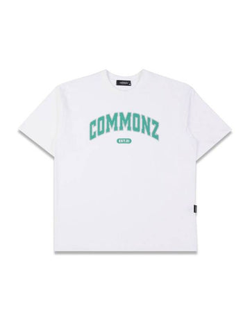 Essentials Arch Logo Short Sleeve T-Shirt White - COMMONZ - BALAAN 1