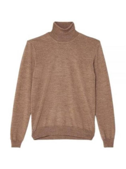 Lyd Merino Wool Turtleneck Brown - J.LINDEBERG - BALAAN 2