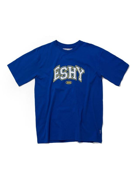 ESHY Basic Logo Half Sleeve T-Shirt Blue - EXPRESSHOLIDAY - BALAAN 2