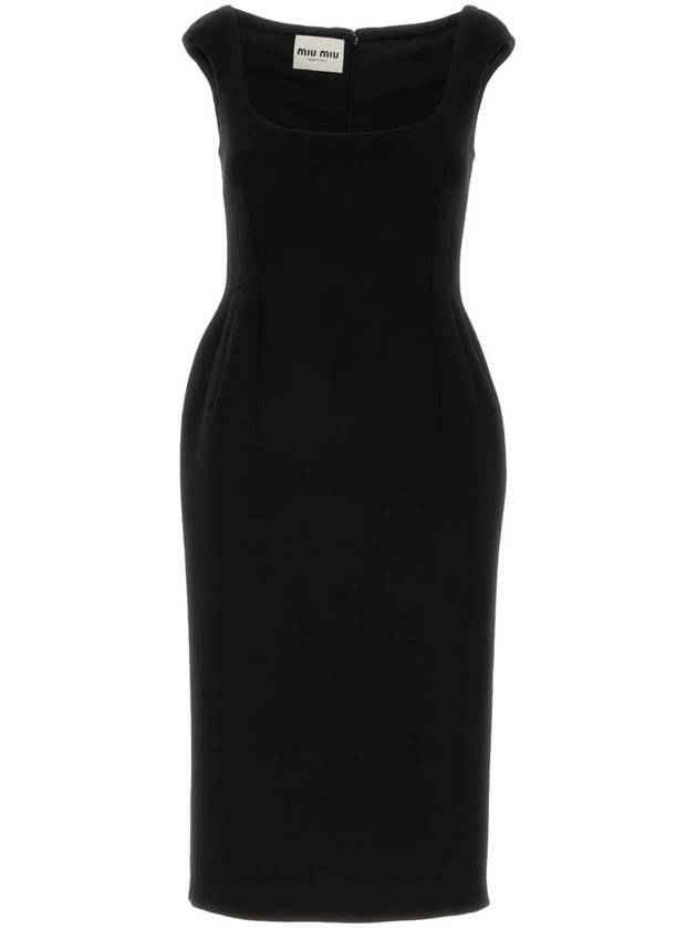 Miu Miu Virgin Wool Midi Dress - MIU MIU - BALAAN 1