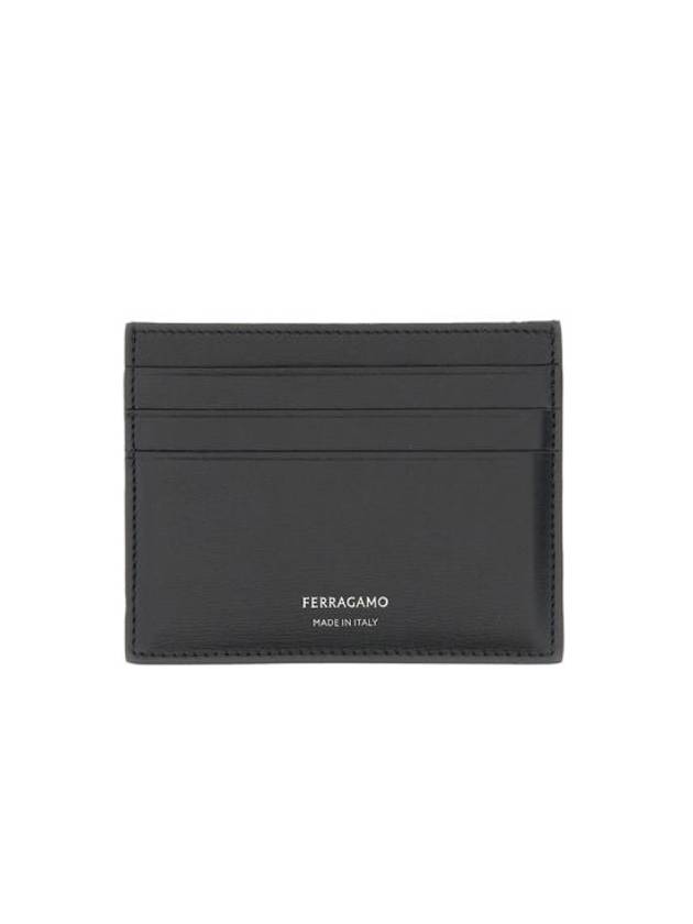 Logo Card Wallet Black - SALVATORE FERRAGAMO - BALAAN 1