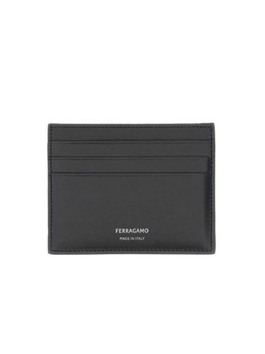 Logo Card Wallet Black - SALVATORE FERRAGAMO - BALAAN 1