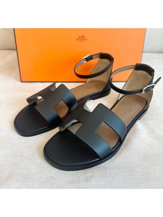 santorini sandals black - HERMES - BALAAN 1