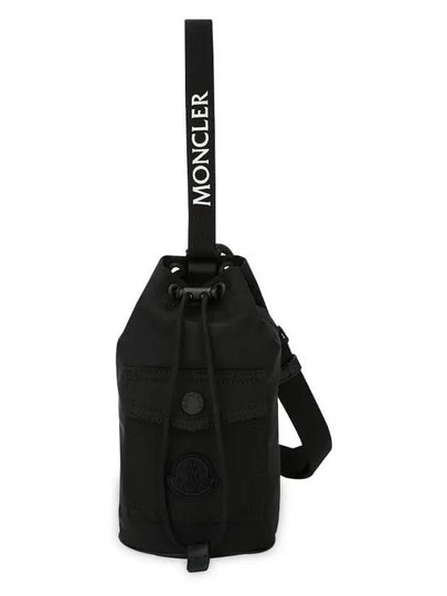 Logo Patch Mini Bucket Bag Black - MONCLER - BALAAN 2