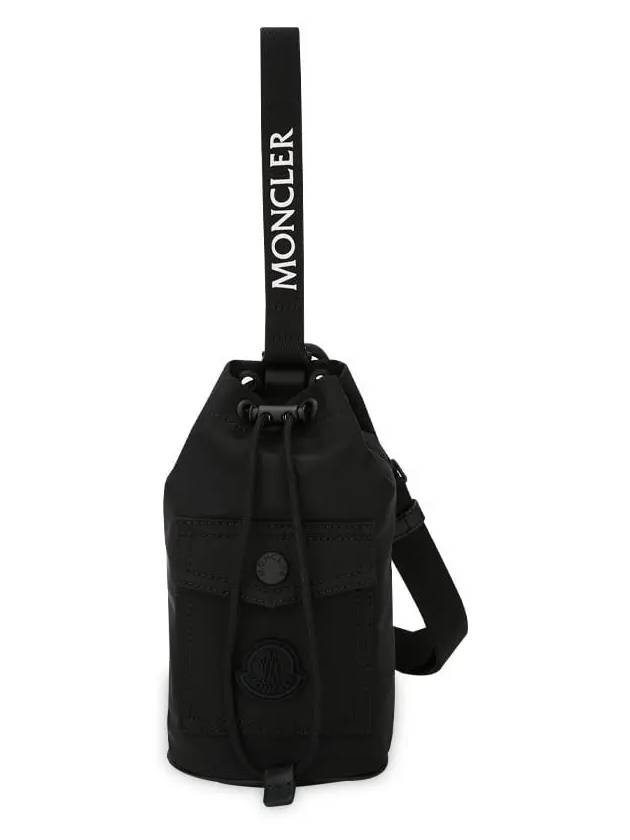 Logo Patch Mini Bucket Bag Black - MONCLER - BALAAN 4