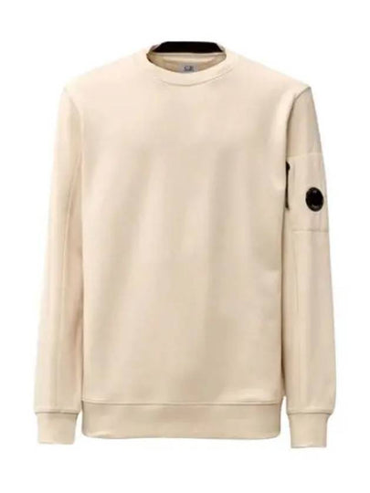 Light Fleece Sweatshirt Beige - CP COMPANY - BALAAN 2